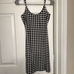 plaid mini dress